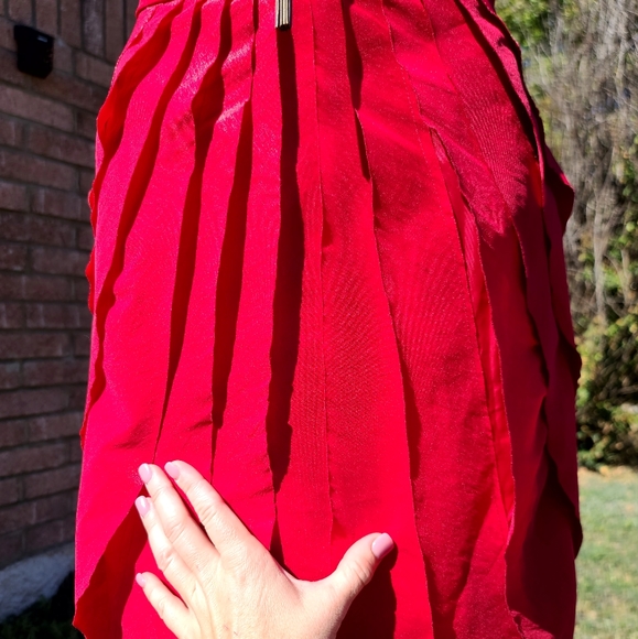 Max & Cleo strapless 🍒 red dress - Picture 3 of 9